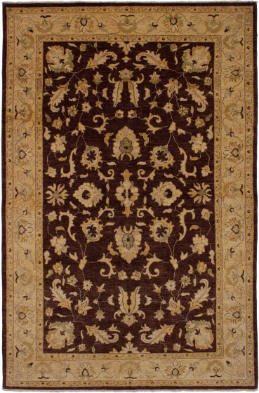 Afghan Chobi Finest 6'0" x 9'1" Hand-knotted Wool Rug 