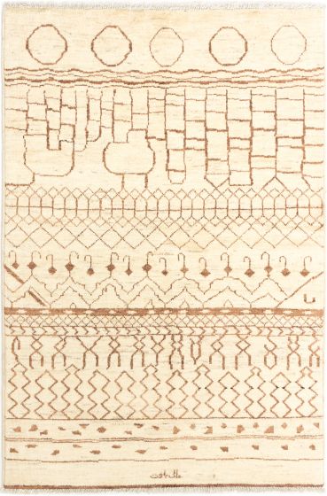 Indian Shalimar 6'0" x 8'10" Hand-knotted Wool Rug 
