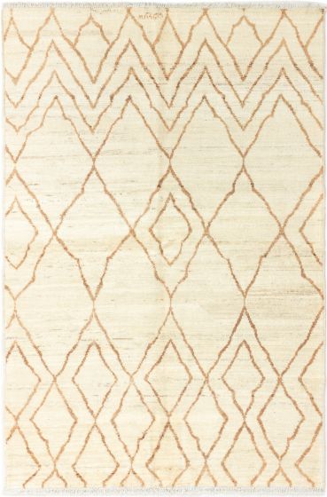 Indian Shalimar 6'0" x 8'9" Hand-knotted Wool Rug 