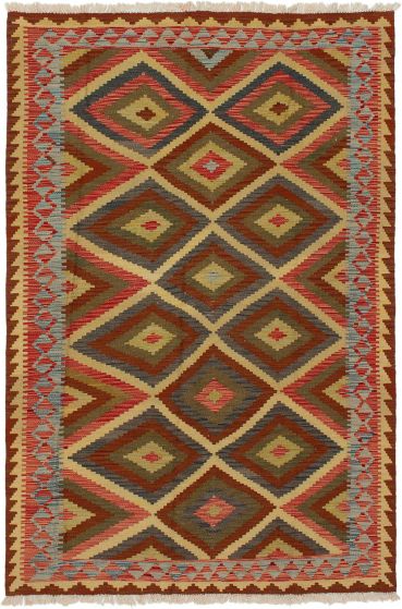 Kilim sivas 5'1" x 7'11" en laine