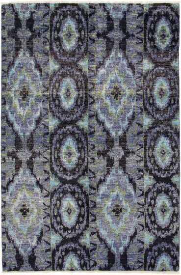 Indian Shalimar 6'0" x 9'0" Hand-knotted Wool Rug 