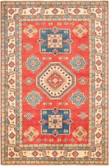 Afghan Finest Ghazni 6'6" x 9'10" Hand-knotted Wool Rug 