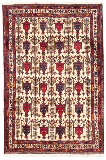 Persian Style 5'7" x 8'7" Hand-knotted Wool Rug 
