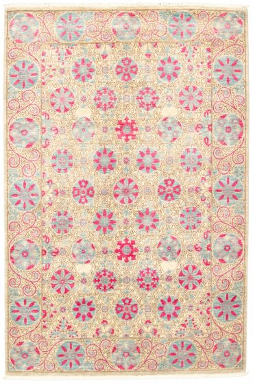 Pakistani Lahore Finest Collection 8'0" x 10'0" Hand-knotted Wool Rug 
