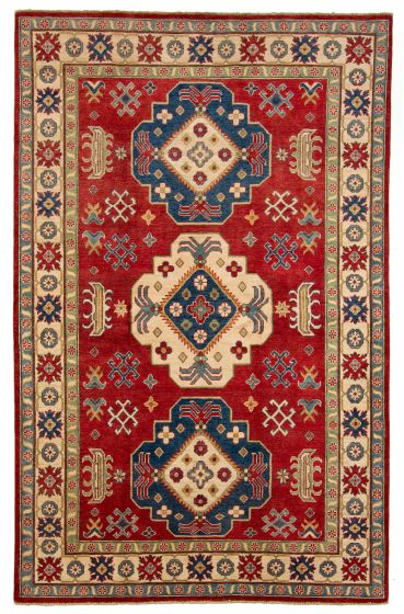 Afghan Finest Ghazni 5'8" x 8'8" Hand-knotted Wool Rug 