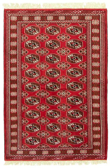 Turkmenistan Turkman 4'3" x 6'5" Hand-knotted Wool Rug 