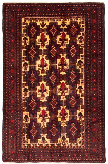Afghan Rizbaft 6'7" x 9'11" Hand-knotted Wool Rug 