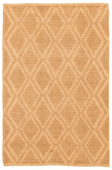 Indian Sienna 4'1" x 6'1" Braided Weave Jute Rug 