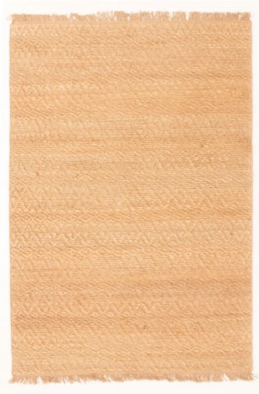 Indian Palas Denizli 5'3" x 7'10" Flat-Weave Jute Kilim 