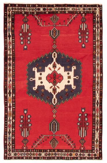 Persian Style 5'4" x 8'0" Hand-knotted Wool Rug 