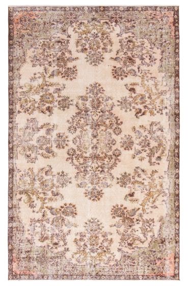 Turkish Melis Vintage 5'3" x 8'6" Hand-knotted Wool Rug 