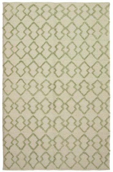 Indian Nevada 5'1" x 7'11" Flat-Weave Wool Kilim 