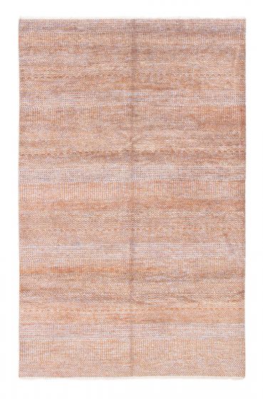 Indian Silk Shadow 6'0" x 9'5" Hand-knotted Viscose & Wool Rug 