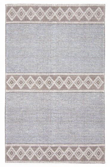 Indian Sienna 5'0" x 8'1" Braid weave Wool Rug 