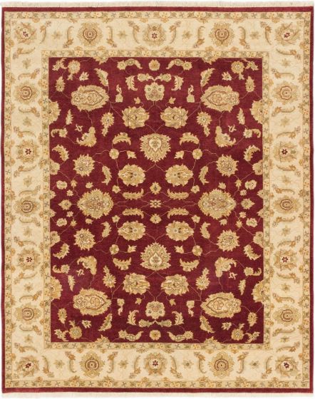 Indian Chobi Twisted 7'11" x 9'10" Hand-knotted Wool Rug 