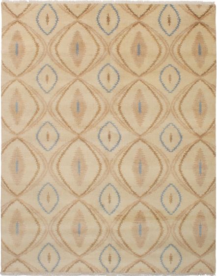 Indian Royal Oushak 8'0" x 9'11" Hand-knotted Wool Rug 