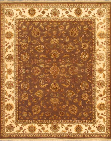 Indian Harrir Select 8'0" x 10'1" Hand-knotted Silk, Wool Rug 