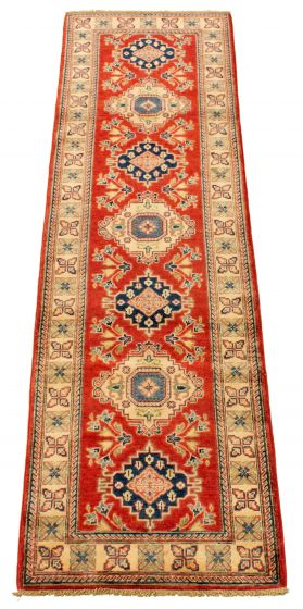 Afghan Finest Ghazni 2'9" x 9'8" Hand-knotted Wool Rug 
