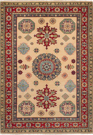Afghan Finest Ghazni 6'2" x 9'1" Hand-knotted Wool Rug 