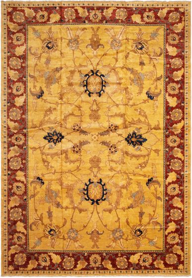 Afghan Chobi Finest 12'5" x 17'10" Hand-knotted Wool Rug 