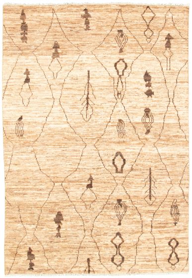 Pakistani Marrakech 6'10" x 8'10" Hand-knotted Wool Rug 