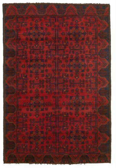 Afghan Finest Khal Mohammadi 4'2" x 6'3" Hand-knotted Wool Rug 