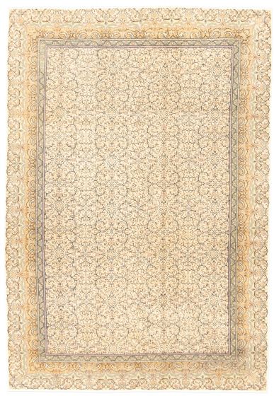 Turkish Kayseri Vintage 6'6" x 9'7" Hand-knotted Wool Rug 