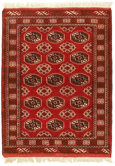 Tapis turkman 3'6" x 4'10" en laine