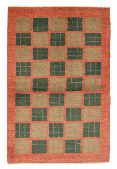 Pakistani Finest Peshawar Ziegler 4'0" x 6'1" Hand-knotted Wool Rug 