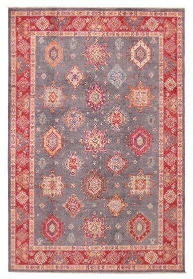 Afghan Uzbek Ghazni 6'5" x 9'8" Hand-knotted Wool Rug 