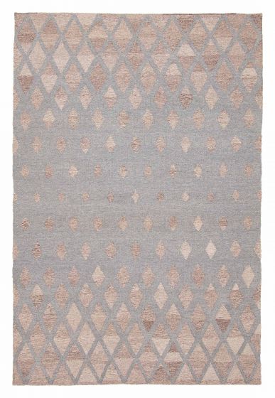 Turkish Ankara 4'11" x 7'11" Flat-Weave Wool Kilim 