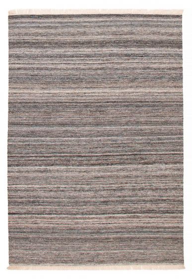 Turkish Boho 5'3" x 7'8" Flat-Weave Wool Kilim 