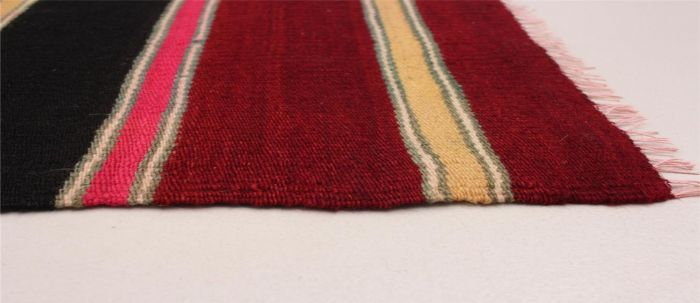 Turkish Boho 5'4" x 7'7" Flat-Weave Wool Kilim 