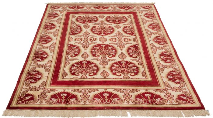 Turkish Melis Vintage 7'1" x 9'4" Hand-knotted Wool Rug 