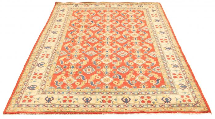Afghan Finest Ghazni 6'7" x 9'1" Hand-knotted Wool Rug 