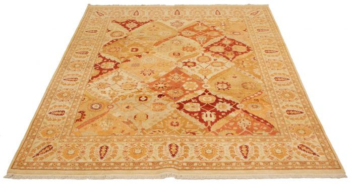 Pakistani Peshawar Oushak 8'2" x 9'10" Hand-knotted Wool Rug 