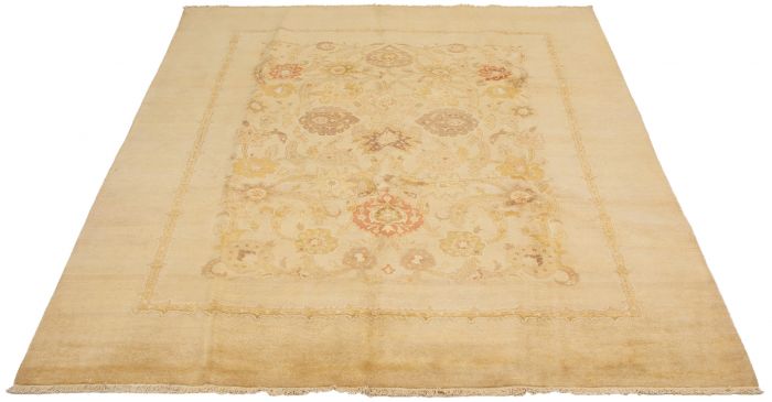 Pakistani Peshawar Oushak 8'0" x 9'10" Hand-knotted Wool Rug 