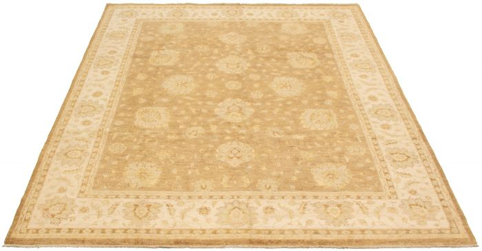 Afghan Chobi Finest 8'0" x 10'1" Hand-knotted Wool Rug 