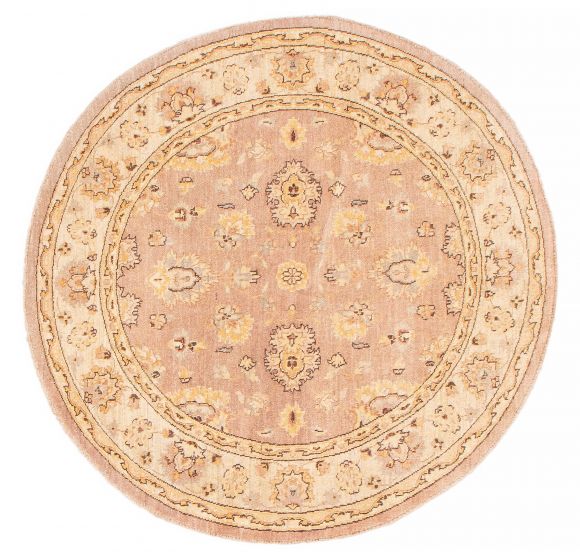 Pakistani Peshawar Oushak 5'2" x 5'2" Hand-knotted Wool Rug 