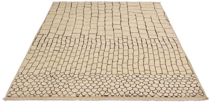Indian Tangier 8'3" x 10'0" Hand-knotted Wool Rug 