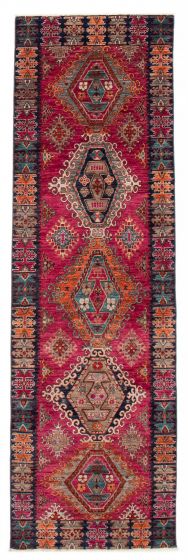 Pakistani Modern Ersari 3'3" x 10'4" Hand-knotted Wool Rug 