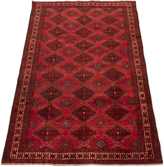 Persian Style 4'11" x 7'10" Hand-knotted Wool Rug 