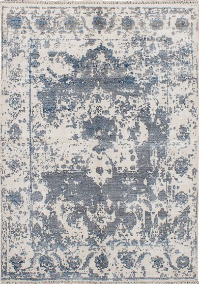 Indian Elixir 6'0" x 8'7" Hand-knotted Bamboo Silk Rug 