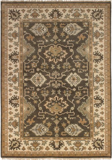 Indian Royal Oushak 6'0" x 9'0" Hand-knotted Wool Rug
