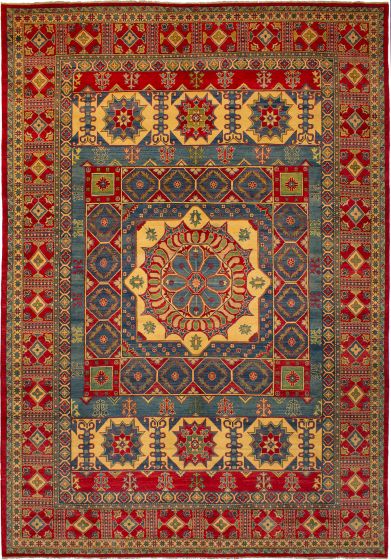 Afghan Finest Gazni 9'11" x 14'3" Hand-knotted Wool Red Rug