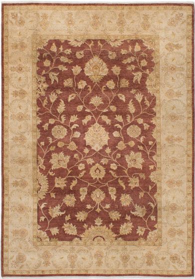 Indian Chobi Twisted 6'5" x 9'3" Hand-knotted Wool Rug 