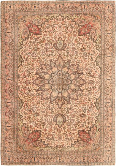 Turkish Kayseri Vintage 6'5" x 9'4" Hand-knotted Wool Rug 