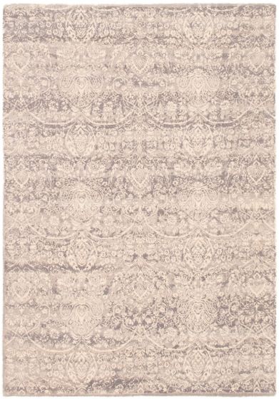 Indian Galleria 5'2" x 7'6" Hand-knotted Viscose Rug 