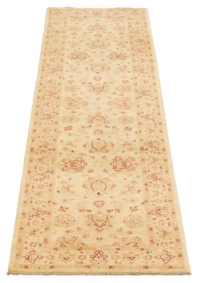 Pakistani Peshawar Oushak 2'8" x 9'10" Hand-knotted Wool Rug 