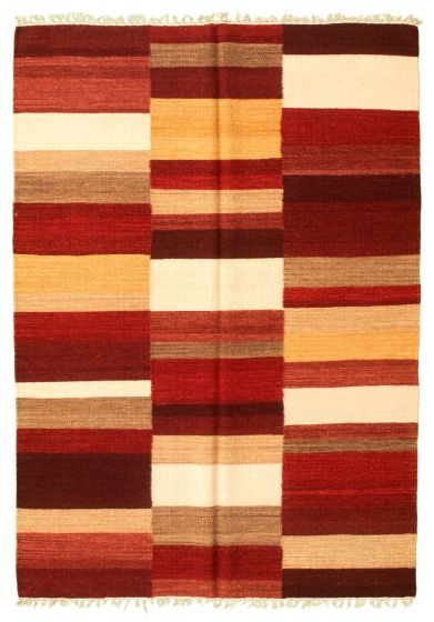 Turkish Ankara FW 5'3" x 7'5" Flat-Weave Wool Kilim 